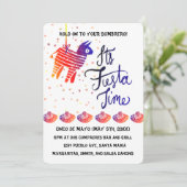 Fiesta Time Cinco De Mayo Kaart (Staand voorkant)