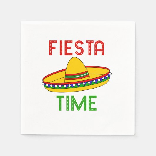 Fiesta Time Cinco de Mayo Papieren servetten (Voorkant)
