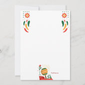 Fiesta Time Rehearsal Dinner Kaart (Achterkant)