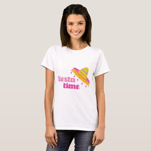 Fiesta Time Sombrero T-shirt (Voorkant volledig)