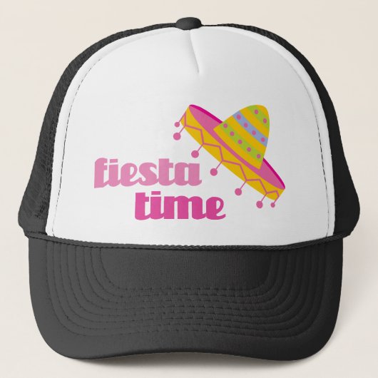 Fiesta Time Sombrero Trucker Pet (Voorkant)