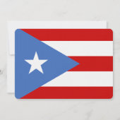 Fiesta: Traditioneel: Uitnodiging Puerto Ricaanse (Achterkant)