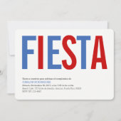 Fiesta: Traditioneel: Uitnodiging Puerto Ricaanse (Voorkant)