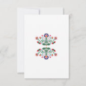 Fiesta Trouwkaart Rode Mexicaanse Mexico Bedankkaart (Achterkant)