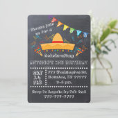 Fiesta Uitnodiging, Fiesta Party, Fiesta Verjaarda Kaart (Staand voorkant)