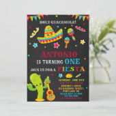 Fiesta uitnodiging Fiesta verjaardagsuitnodiging j (Staand voorkant)