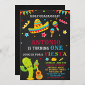 Fiesta uitnodiging Fiesta verjaardagsuitnodiging j (Voorkant / Achterkant)