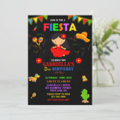 Fiesta-uitnodiging Fiesta-verjaardagsuitnodiging Kaart (Staand voorkant)