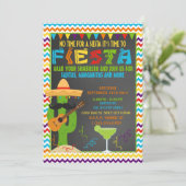 Fiesta-uitnodiging - uitnodiging van de Mexicaanse (Staand voorkant)