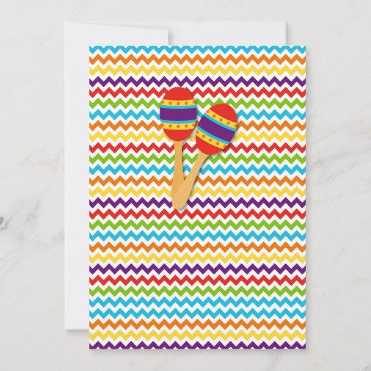 Fiesta-uitnodiging - uitnodiging van de Mexicaanse (Achterkant)