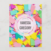 "Fiesta" - Uitnodiging voor Flat Engagement Party (Voorkant)