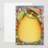 Fiesta-uitnodigingen Kaart (Voorkant / Achterkant)