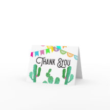 Fiesta-verantwoorde Dankkaarten