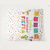 Fiesta Verjaardag achtergrond - Pinata WH Wandkleed (Voorkant (horizontaal))