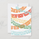 Fiesta Verjaardag Dank u kaarten (Achterkant)