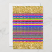 Fiesta verjaardag en doop voor tweelingmeisjes kaart (Achterkant)