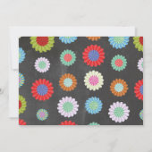 Fiesta Verjaardag Floral Mexicaanse Fans Bright Kaart (Achterkant)