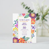 FIESTA Verjaardag Folkart Bloemen 21e 25e 30e (Staand voorkant)