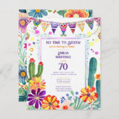 FIESTA Verjaardag Folkart Bloemen 40e 50e 60e (Voorkant / Achterkant)