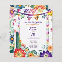 FIESTA Verjaardag Folkart Bloemen 70e 80e 90e 