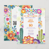 FIESTA verjaardag! Folkart Bloemen ELKE LEEFTIJD (Voorkant / Achterkant)