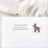 Fiesta Verjaardag retour adres label (Insitu)