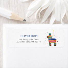 Fiesta Verjaardag retour adres label