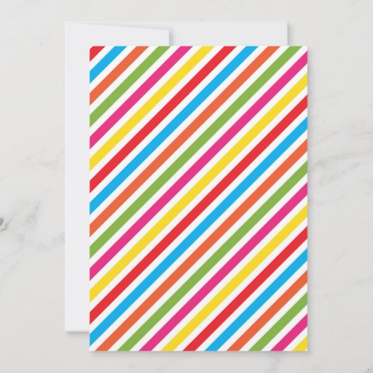 Fiesta Verjaardag Uitnodiging Fiesta Party (Achterkant)