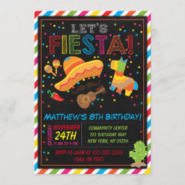 Fiesta Verjaardag Uitnodiging Fiesta Party