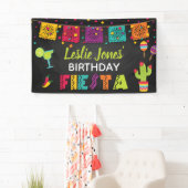 Fiesta verjaardagsbanner spandoek (Insitu)