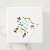 Fiesta verjaardagsdankjewel cadeau label (In situ)