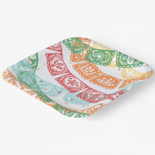 Fiesta Verjaardagsfeest Borden Papieren Bordje (Gebogen)