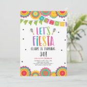 Fiesta Verjaardagsfeest Elke Leeftijd Volwassen Le Kaart (Staand voorkant)