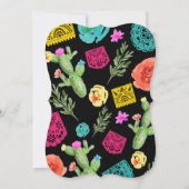 Fiesta Verjaardagsfeest Mexicaans thema Uitnodigin Kaart (Achterkant)