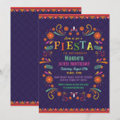 Fiesta Verjaardagsfeest Uitnodigen Mexicaans Pet M Kaart (Voorkant / Achterkant)