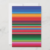 Fiesta verjaardagsfeestje uitnodigingen (Achterkant)