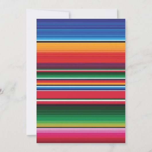 Fiesta verjaardagsfeestje uitnodigingen (Achterkant)