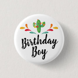 Fiesta Verjaardagsjongen Button