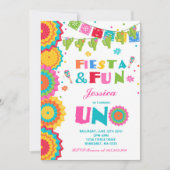 Fiesta verjaardagsuitnodiging Fiesta Fun Turning U Kaart (Voorkant)