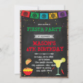 Fiesta verjaardagsuitnodiging kaart (Voorkant)