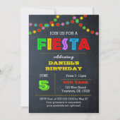 Fiesta Verjaardagsuitnodiging Kaart (Voorkant)