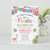 Fiesta-verjaardagsuitnodiging Kaart (Staand voorkant)