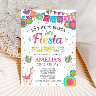 Fiesta-verjaardagsuitnodiging Kaart