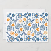 Fiesta verjaardagsuitnodiging met uw foto kaart (Achterkant)