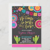 Fiesta verjaardagsuitnodiging Mexicaanse verjaarda Kaart (Voorkant)