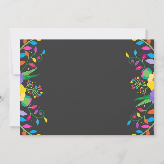 Fiesta verjaardagsuitnodiging Mexicaanse verjaarda Kaart (Achterkant)