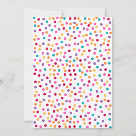 Fiesta verjaardagsuitnodiging Taco over een feest Kaart (Achterkant)