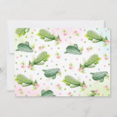 Fiesta verjaardagsuitnodiging Taco over een feest Kaart (Achterkant)