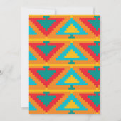 Fiesta-verjaardagsuitnodiging voor jongen of kind. kaart (Achterkant)