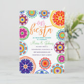 Fiesta Verloving Shower-uitnodiging Kaart (Staand voorkant)